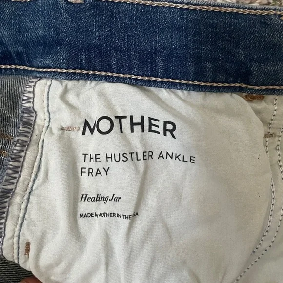Mother The Hustler Ankle Fray Jeans Size 29 - Picture 12 of 15
